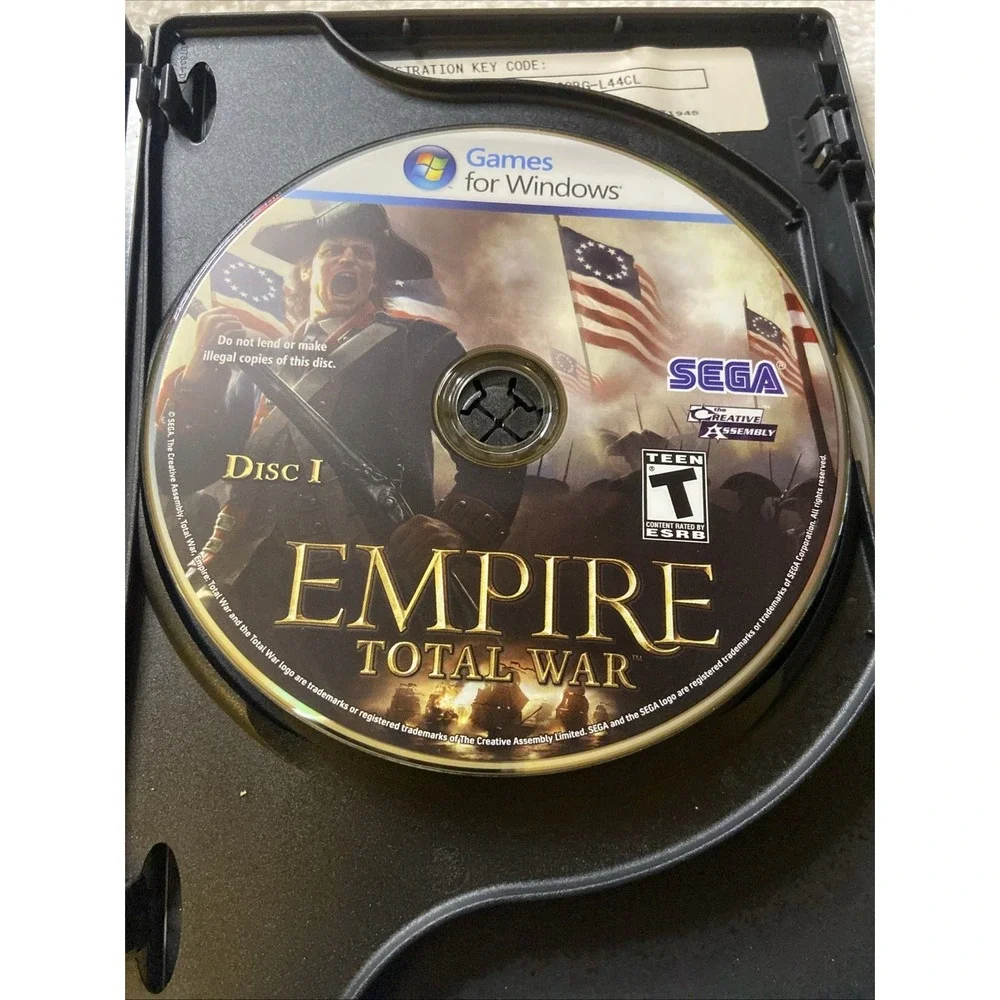 Empire Total War PC CD ROM DVD 2- Disc Set Complete CIB‎ Map Included